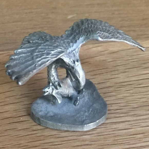 VTG Eagle Collection Pewter Porcelain Plush Lot 11 - Picture 6 of 16